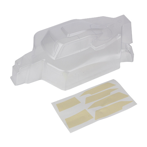 Team Associated RC8B4 body, Mu, clear 81568