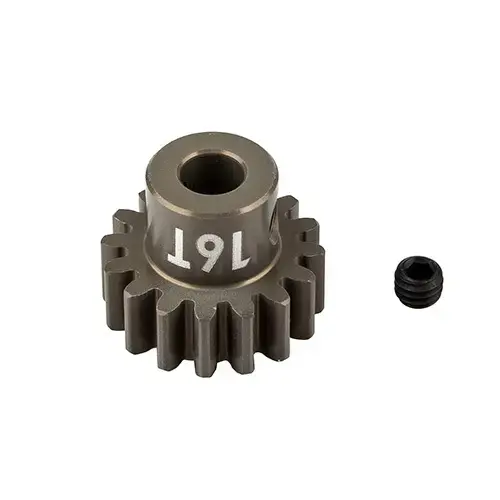 Team Associated FT Pinion Gear, 16T, MOD 1, 5mm shaft, aluminum 89598