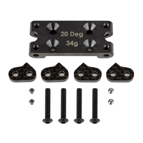 Team associated 91899 RC10B6 FT Bulkhead, 20 deg, steel