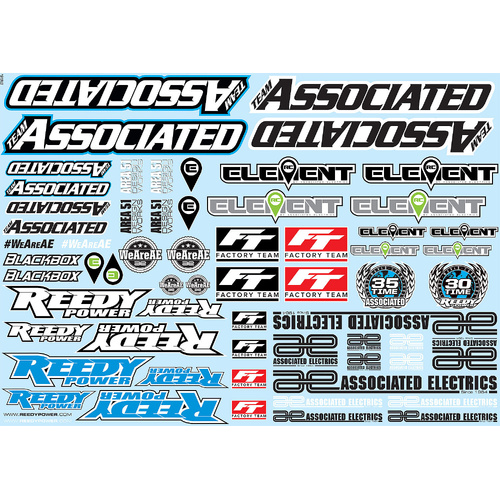 Team associated AE Branding Decal Sheet 91913