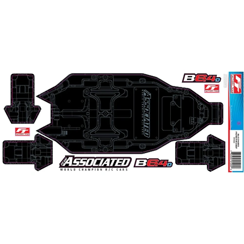 RC10B6.4D FT Chassis Protective Sheet, printed