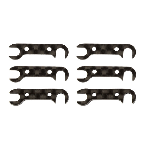 Team associated RC10B74 GRAPHITE REAR HUB LINK SHIM SET
