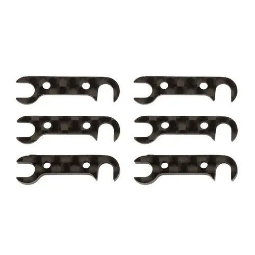 Team associated RC10B74 GRAPHITE REAR HUB LINK SHIM SET