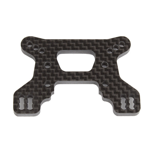 Team Associated RC10B74.1 Front Shock Tower, 23mm, carbon fiber