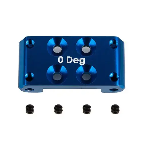 Team Associated RC10B7 FT Front Bulkhead, 0 deg., blue aluminum 92436