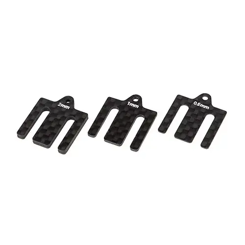 Team associated RC10B7 FT Front Bulkhead Shims, carbon fiber 92438