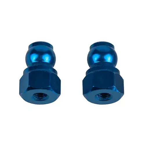 Team Associated RC10B7 Shock Bushings, 8mm, blue aluminum 92443