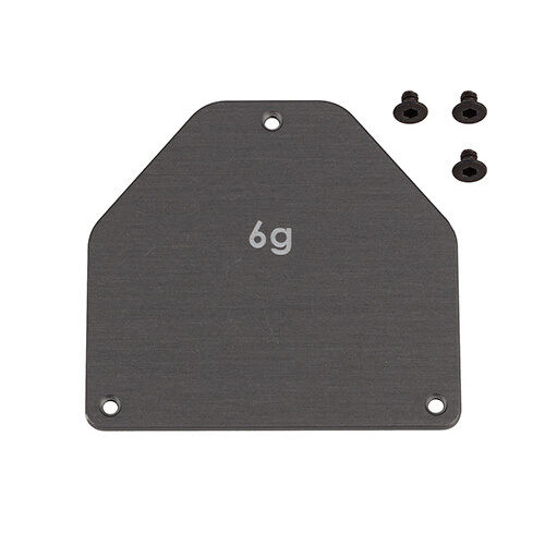 Team associated FT Aluminum Servo Weight Plate, 6g 92444