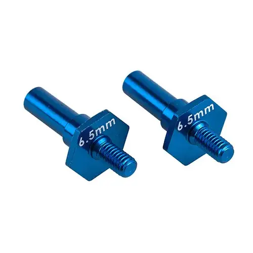 Team Associated RC10B7 Front Axles, 6.5mm, blue aluminum 92462