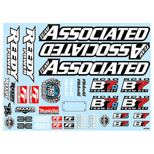 Team Associated RC10B7 Decal Sheet 92465