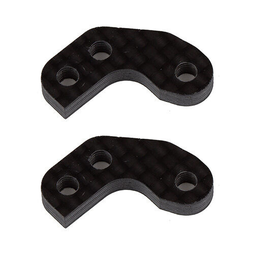 Team Associated RC10B7 Caster Block Link Mount Set, 0, carbon fiber 92467