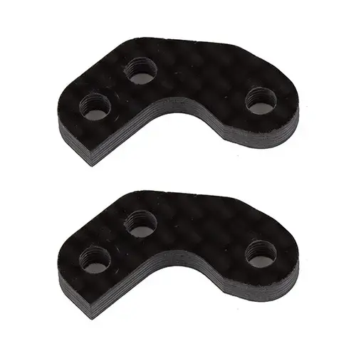Team Associated RC10B7 Caster Block Link Mount Set, 0, carbon fiber 92467