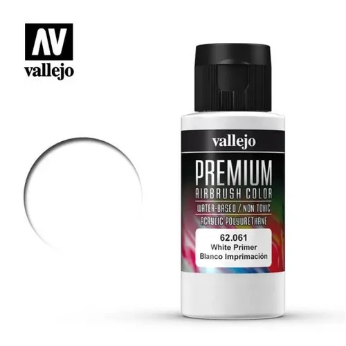 Vallejo Premium Colour White Primer 60 ml
