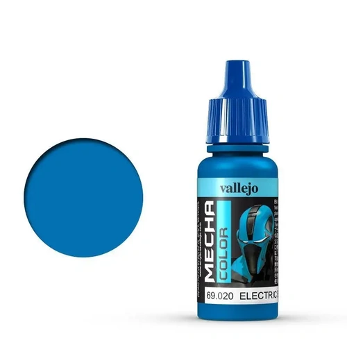 Vallejo Mecha Colour Electric Blue 17ml Acrylic Airbrush Paint [69020] (6 PCS)