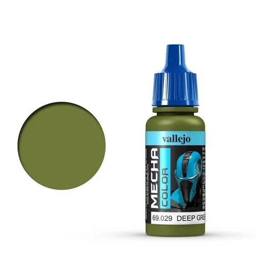 Vallejo Mecha Colour Deep Green 17ml Acrylic Airbrush Paint [69029] (6 PCS)