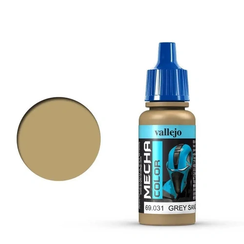 Vallejo Mecha Colour Grey Sand 17ml Acrylic Airbrush Paint [69031] (6 PCS)