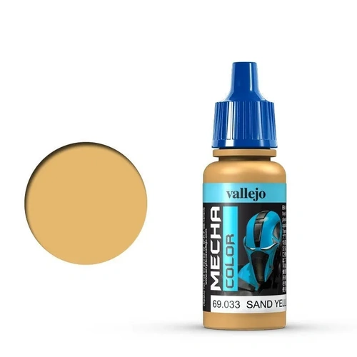 Vallejo Mecha Colour Sand Yellow 17ml Acrylic Airbrush Paint [69033] (6 PCS)