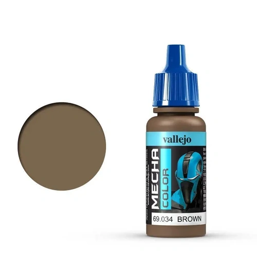 Vallejo Mecha Colour Brown 17ml Acrylic Airbrush Paint [69034] (6 PCS)