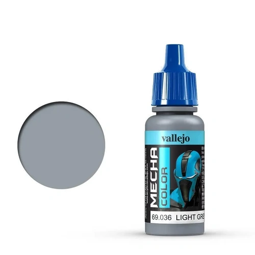 Vallejo Mecha Colour Light Grey 17ml Acrylic Airbrush Paint [69036] (6 PCS)
