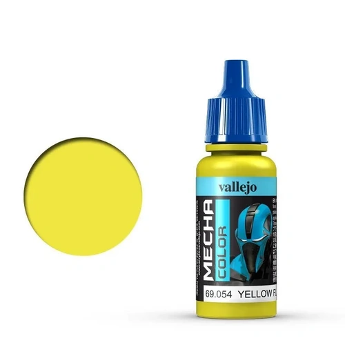 Vallejo Mecha Colour Yellow Fluorescent 17ml Acrylic Airbrush Paint [69054] (6 PCS)