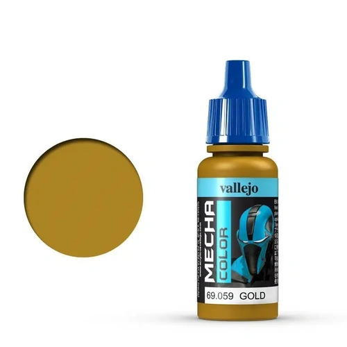 Vallejo Mecha Colour Gold 17ml Acrylic Airbrush Paint [69059] (6 PCS)