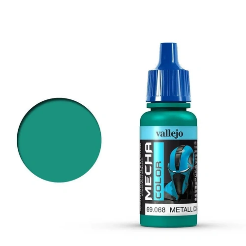 Vallejo Mecha Colour Metallic Green 17ml Acrylic Airbrush Paint [69068] (6 PCS)