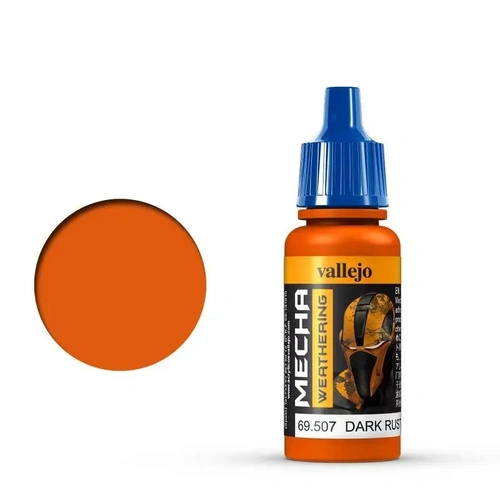 Vallejo Mecha Colour Dark Rust Wash 17ml Acrylic Paint [69507] (6 PCS)