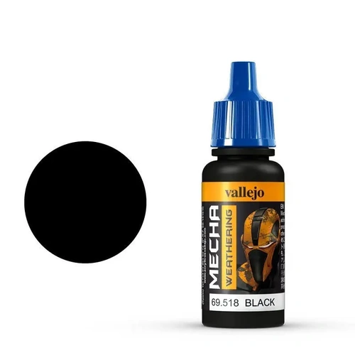 Vallejo Mecha Colour Black Wash 17ml Acrylic Paint [69518] (6 PCS)