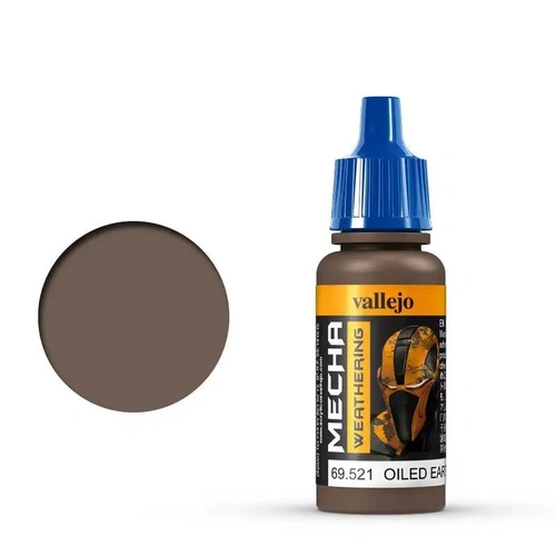 Vallejo Mecha Colour Oiled Earth Wash 17ml Acrylic Paint [69521] (6 PCS)