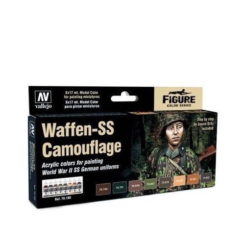 Vallejo 70180 Model Colour Waffen-SS Camouflage Acrylic Paint Set