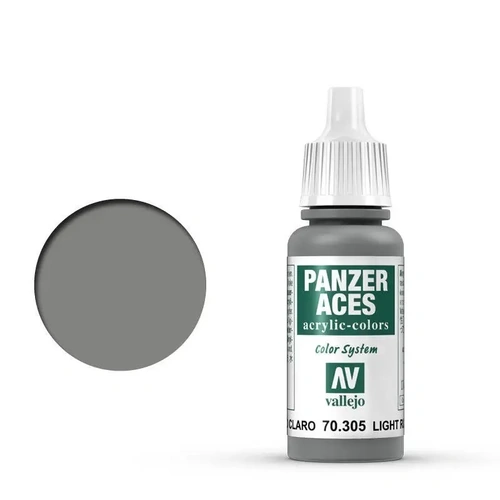 Vallejo Panzer Aces Light Rubber 17 ml Acrylic Paint [70305] (6 PCS)
