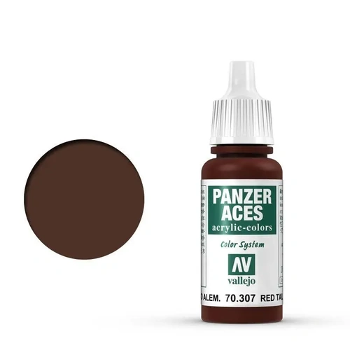 Vallejo Panzer Aces German Red Tail Light 17 ml Acrylic Paint [70307] (6 PCS)