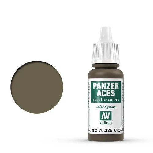 Vallejo Panzer Aces Russian Tanker II 17 ml Acrylic Paint [70326] (6 PCS)