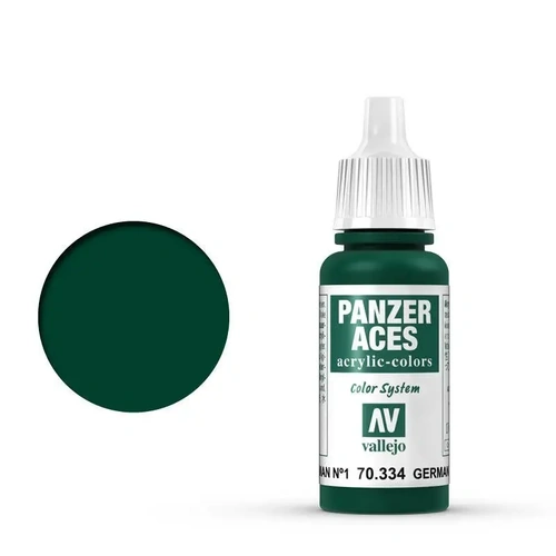 Vallejo Panzer Aces Ger Tanker (Feldgrau I) 17 ml Acrylic Paint [70334] (6 PCS)