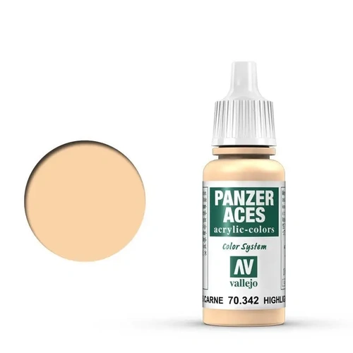 Vallejo Panzer Aces Flesh Highlights 17 ml Acrylic Paint [70342] (6 PCS)
