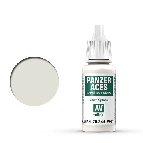 Vallejo Panzer Aces German Tanker (White) 17 ml Acrylic Paint [70344] (6 PCS)