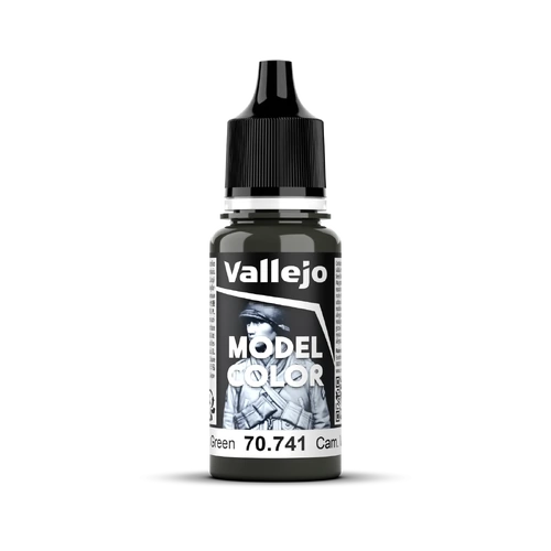 Vallejo Model Colour #109 - Camouflage Black Green - 18 ml Matt Acrylic Paint
