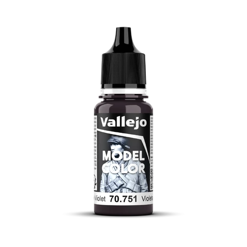Vallejo Model Colour #054 - Black Violet - 18 ml Matt Acrylic Paint
