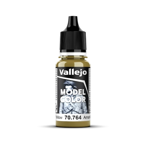 Vallejo Model Colour #125 - Military Yellow - 18 ml Matt Acrylic Paint