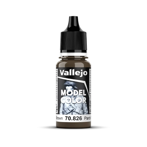 Vallejo Model Colour #129 German Cam MedBrown 17 ml Acrylic Paint