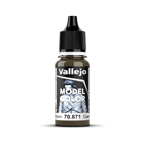 Vallejo Model Colour #144 Leather Brown 17 ml Acrylic Paint