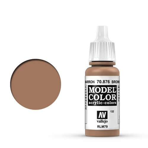 Vallejo 70876 Model Colour #132 Brown Sand 17 ml Acrylic Paint