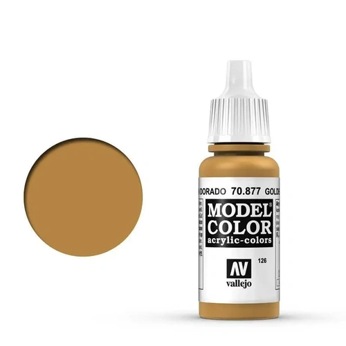 Vallejo Model Colour #158 Goldbrown 17 ml Acrylic Paint