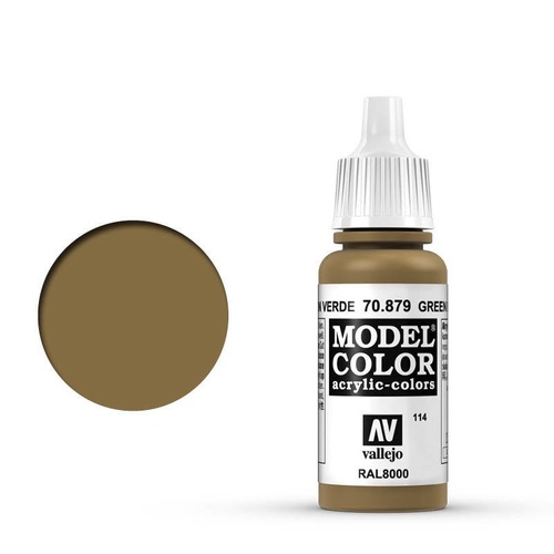 Vallejo 70879 Model Colour #114 Green Brown 17 ml Acrylic Paint