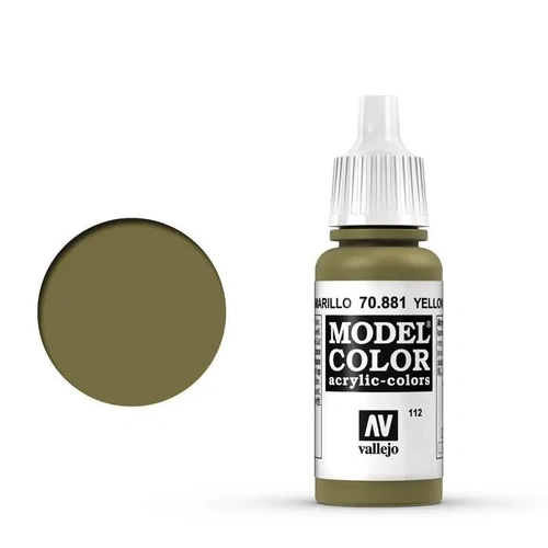 Vallejo Model Colour #121 Yellow Green 17 ml Acrylic Paint