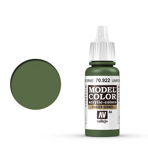 Vallejo 70922 Model Colour #084 Uniform Green 17 ml Acrylic Paint