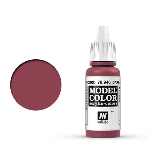 Vallejo Model Colour #040 Dark Red 17 ml Acrylic Paint