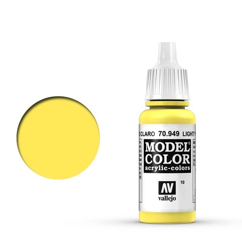 Vallejo 70949 Model Colour #010 Light Yellow 17 ml Acrylic Paint