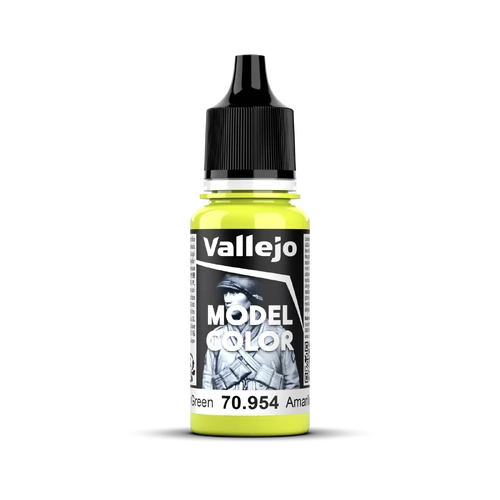 Vallejo Model Colour #090 - Yellow Green - 18 ml Matt Acrylic Paint