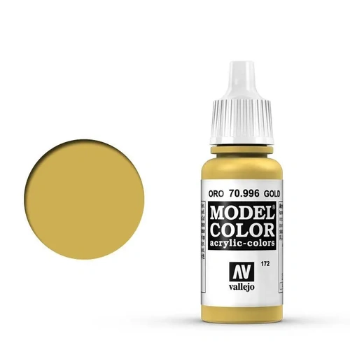 Vallejo Model Colour #199 - Gold - 18 ml Metallic Acrylic Paint